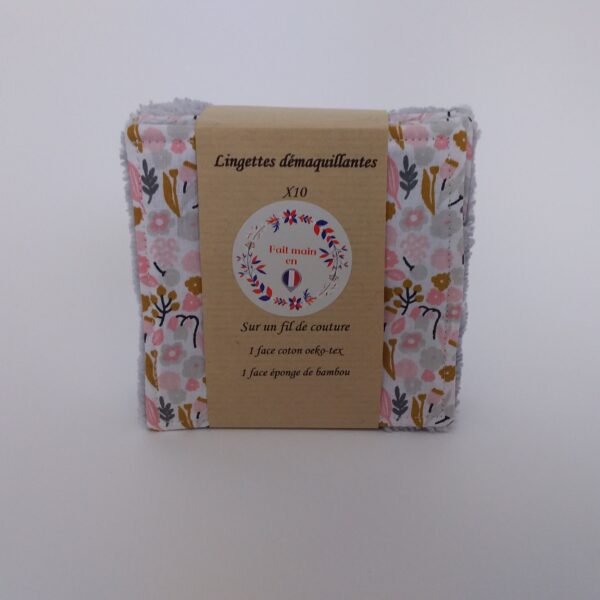 Lot de 10 lingettes petites fleurs