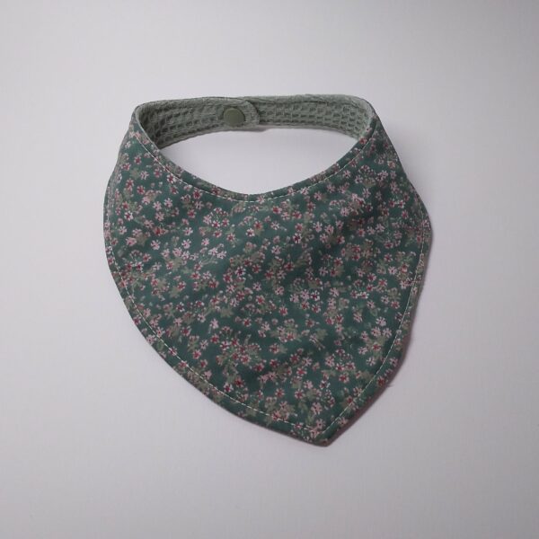 Bavoir bandana 0-12 mois fleurs