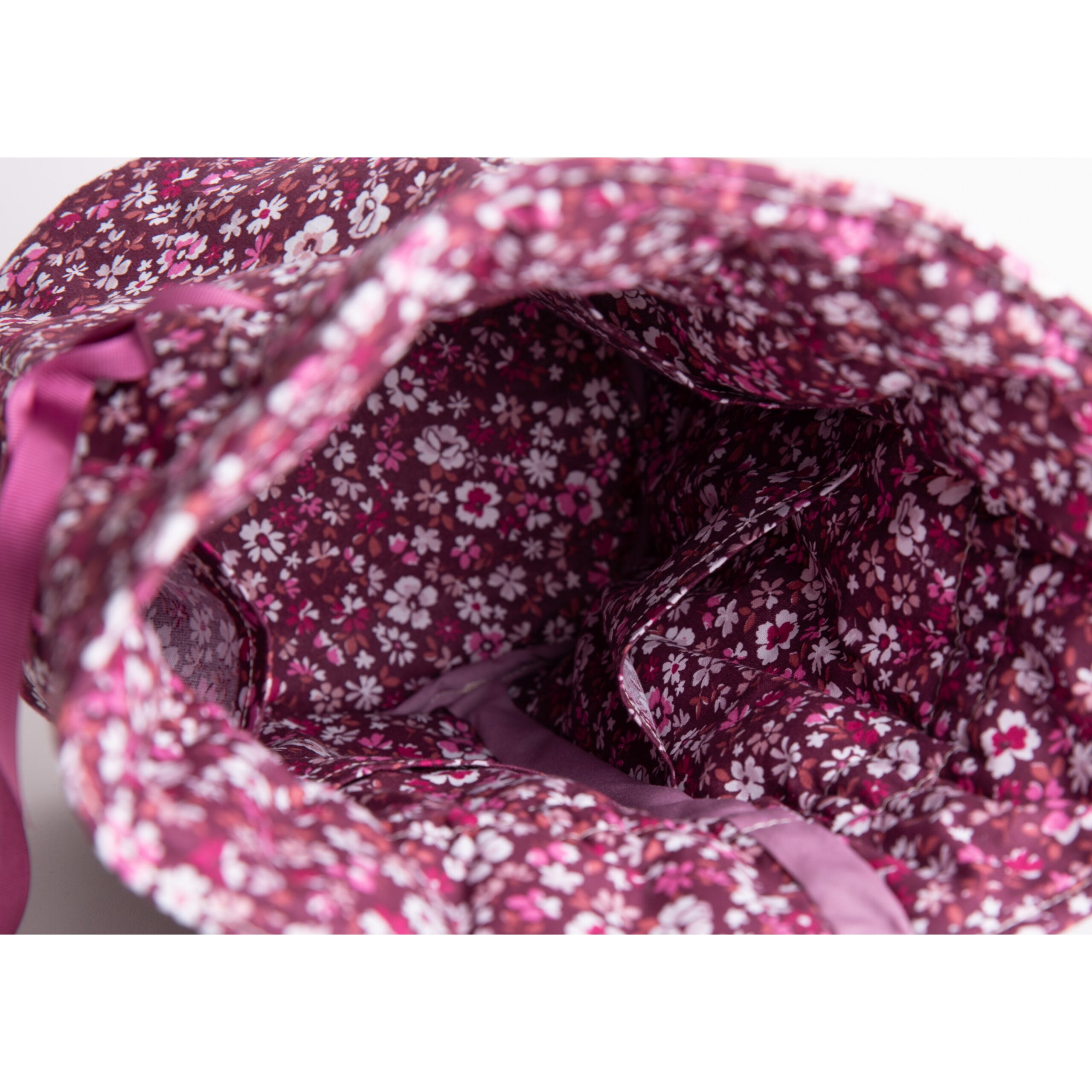 Sac à Cosmétique Rond Flamingo Rose Gris - Cordon à Tirer, 2 Compartiments Zippés - Imperméable, Rangement Maquillage, Voyage